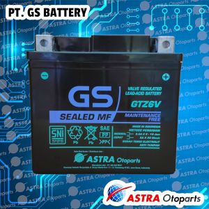 PROMO ORIGINAL GS ASTRA GTZ6V ACCU KERING MOTOR AKI MF SEPEDA HONDA YAMAHA SUZUKI KAWASAKI VARIO 125 VARIO 150 SATRIA FU CBR 150 PCX LEXI YTZ6V GTZ7S MTZ6S