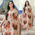 Daster Motif Kupu-kupu Jumbo Ld 125 cm Pb 115 cm Trend Baru Lembut. 