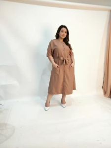 DRESS BISGSIZE NEW VARIAN JUMBO 01 / dress jumbo wanita lengan pendek / bahan moscrepe