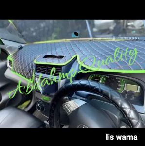 Cover Alas Dashboard Bahan kulit Lapis Busa Mobil Avanza Xenia 2000-2009 bisa reqwest free perekat