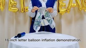 [A to P] 16 Inch Letter Alphabet Huruf Raya Festive Foil Balloon Helium Abjad Happy Birthday A-Z Letters Rose Gold Belon
