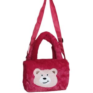 tas bulu wanita kuromi/ tas bulu perempuan lotso/ tas bulu hello kitty