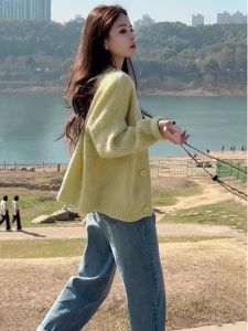 French Elegant Loose Fit Knit Cardigan