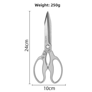 New Long Kitchen Shears Stainless Steel Bone Cutting For BBQ Fish Meat