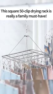 50 Clips Drying Racks Hanger Stainless Steel Clothes Hanger Clips Ipitan Hanger Sipitan Hanger