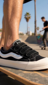 SABA Veloz Falco Black White - Velcro Sepatu Sneakers Casual Pria Wanita Original 100% - VLZ 01