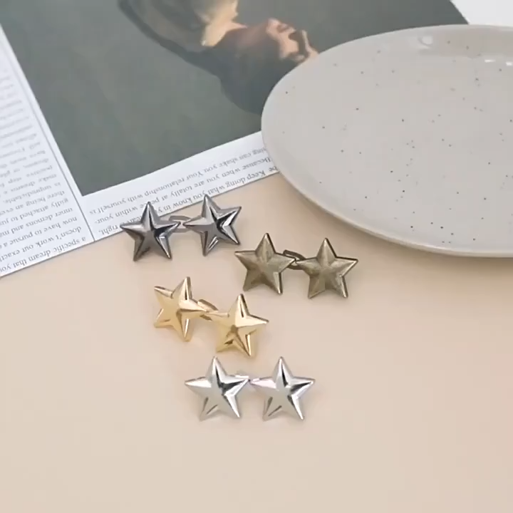 Star Waistband Pin 收裤腰别针 Butang Pinggang Bintang Boleh Laras Tighten Adjustable Jeans Skirt Button Fashion