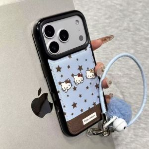 For Blue-brown splicing star kitty cat for Huawei mate70Pro phone case nova14pura80 soft h260705