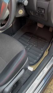 พรมปูพื้น 5 ชิ้น สำหรับตกแต่งรถ พรมปูพื้นสำหรับตกแต่งรถพรมปูพื้รแบบเต็มชุด พรมปูพื้นหนังอุปกรณ์ตกแต่งรถยนต์ PG