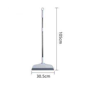 1pc Detachable Magic Broom for Bathroom Kitchen Double Sided Silicone Squeegee Scraper Multi-Surface Cleaning Tool