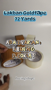 Lakban Coklat Goldtape 72 yards - 2 inch