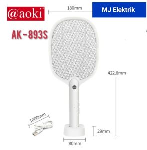 Raket Nyamuk 2 in 1 Aoki AK - 893S ORIGINAL MJ Elektric