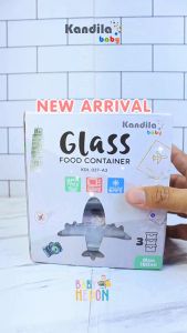 KANDILA BABY GLASS FOOD CONTAINER UKURAN 180ML KDL 027-A3  / KOTAK MAKAN BAHAN KACA / KOTAM MAKAN MPASI / WADAH MAKAN MPASI / WADAH MAKAN MPASI BAHAN KACA