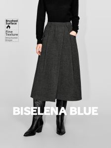 BEIQIANI | Classic British Style Winter A-Line Slimming Skirt