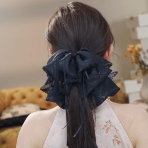 Elegant Multi-Layer Butterfly Knot Hair Claw Clip Fashionable Chinese Style Super Fairy Tail Clip Hair Accessories Jewelry