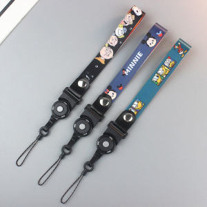 Trendy Cartoon Detachable Mobile Phone Strap Creative Female Style Short Rope Key USB Flash Drive Chain Phone Accessories