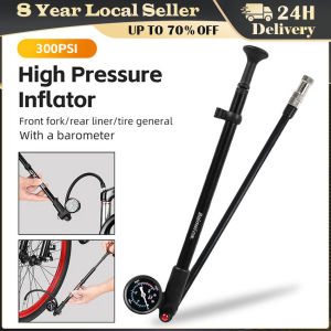 Portable High-pressure 300psi Bike Air Pump with Gauge for Fork & Rear Suspension Shock Absorber Mountain