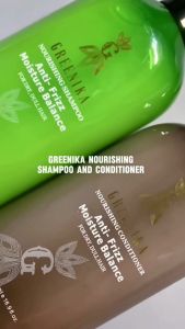 [ 2-in-1 SHAMPOO & CONDITIONER ] Greenika 2-in-1 Shampoo & Conditioner Aloe Shine – Hydrating & Strengthening Shampoo for Dry Damaged Hair