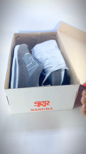 Sepatu Lari Pria SNR Fashion Ukuran Besar 39-47 Big Size Warna Abu-Abu Kombinasi