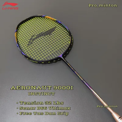 RAKET BADMINTON LINING AERONAUT 9000I INSTINCT 32 LBS
