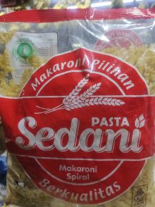 makaroni sepiral pasta sedani (gratis royco sacet 1pc)