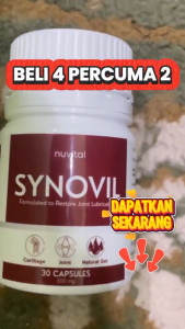 Synovil 30-Capsule Joint Health Formula | Rapid Relief for Knee Discomfort Promotes Mobility & Flexibility