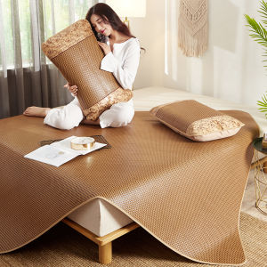 Thảm Tre Lụa Băng Có Thể Gập Lại Cho Giường Đôi Thảm Tre Đơn Cho Ký Túc Xá Sinh Viên Thảm Ngủ Không Trùm Mùa Hè Tại Nhà Thảm Tre