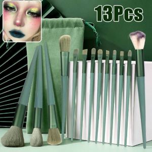 13pcs Makeup Brushes Set Women Cosmetic Brush with Gift Bag Premium Soft Makeup Brush Set Foundation Powder Concealers Eye Shadows Makeup Brush