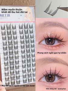 MONLEYTA | Miếng dán mi giả tai mèo cho phụ nữ hàng ngày tự nhiên linh hoạt giả mèo tiên giả mi giả tự nhiên