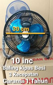 Kipas Angin Tornado Besi 10 in Bisa Meja / Dinding 2 in 1