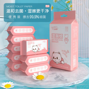 Portable Ultra Mini Wet Toilet Paper Wipes for Men And Women Can Beflushed Disposable Skin Care Wet Wipes Household Cleaning