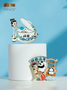 Chengdu Museum Cultural Creative Metal Fridge Magnet Special Exhibition Decorative Museum Collection Souvenir Gift