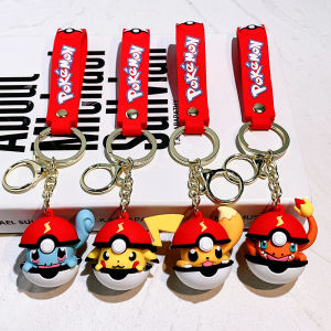 Pok é mon Pok é Ball Pikachu Keychain Pok é mon Cute Key Widget Mens and Womens Keychain Doll Machine Gift Wholesale