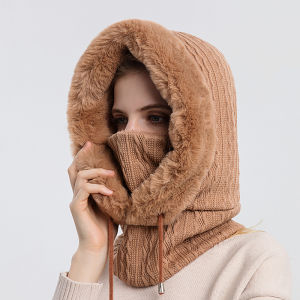 Winter Warm Thermal Windproof Balaclava Ski Hood Motorcycle Face Cover Polar Fleece Adjustable Cycling Neck Cover Full Face Mask
