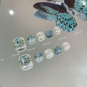 Luxury Wearable Nail Tips White Feet Effect False Nails Elegant Gentle Color Series Chinese Made Quality Nail Art Accessories