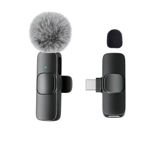 Type-C Port Professional Wireless Lavalier Microphone for Smartphones Computers and Cameras Plug and Play
