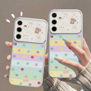 Cut Bear Dog Lambskin Phone Case For Samsung S26 Ultra S25 Ultra S24 S23 FE S24 FE 5G S26 Plus Silicone Cover Funda Shockproof