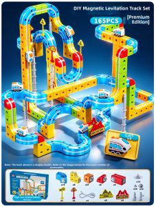 BABYSHOME | Magnetic Railway Construction Toy Educational