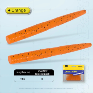 TRY&V | TRUVEX Senko Worm Soft Fishing Lure 105mm/5g 8Pcs/Bag Plastic Artificial Bait For Bass Saltwater/Freshwater Fishing LW258