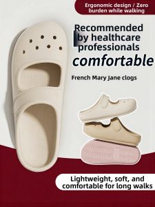 XINLUO | Anti-Slip Anti-Odor Mary Jane Style Clogs Slippers