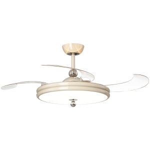 FANZHEN | Invisible Cream Color Silent Ceiling Fan Light