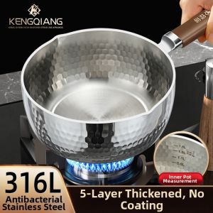 RONGCHUAN | Coating Free Non-stick Induction Compatible Individual Soup Pot