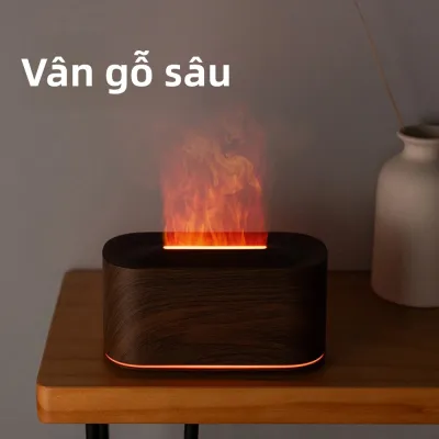Máy Khuếch Tán Hương Liệu Có Hiệu Ứng Ngọn Lửa Máy Khuếch Tán Tinh Dầu Và Máy Tạo Độ Ẩm Phun Sương Mát Máy Tạo Độ Ẩm Không Khí Yên Tĩnh Cho Phòng Ngủ Gia Đình