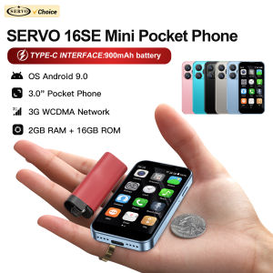 SERVO 16SE MINI Cute Smartphone 3G WCDMA Android System 2GB+16GB Play Store WhatsAPP Face Unlock WiFi Small Pocket Smart Phones