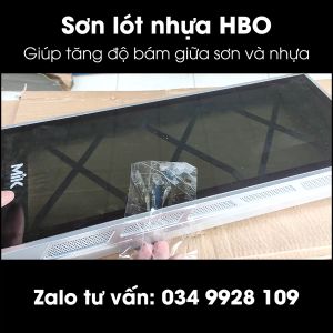 Sơn lót nhựa HBO 1K trong suốt giúp tăng cường độ bám của sơn trên nhựa tránh hiện tượng bong tróc sơn