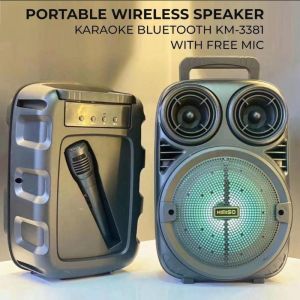 speker bluetooth kimso karoke radio fm mp3 player portable
