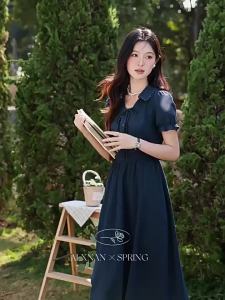Đầm Màu Xanh Pháp cho Phụ Nữ