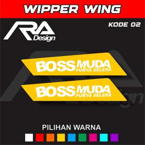 (Bisa COD) variasi wiper wing mobil truk dan pick up banyak pilihan warna kode 02