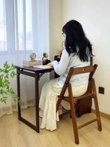 Bamboo desk Office desk Bamboo table Foldable High load-bearing capacity Thickened material
