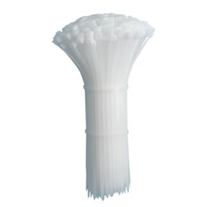 100Pcs Nylon Cable Ties Adjustable Self-locking Cord Ties Straps Fastening Loop Reusable Plastic Wire  Ties for Home Office